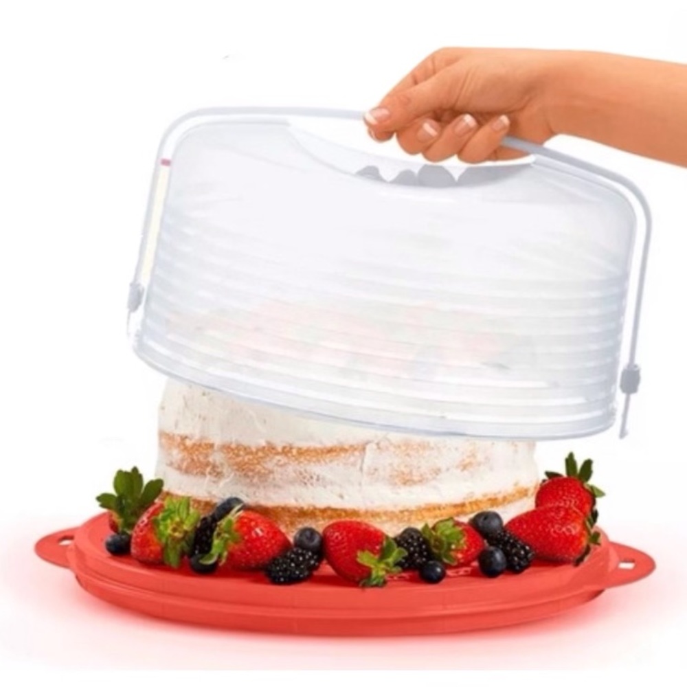 Tupperware Round Cake Taker Vintage